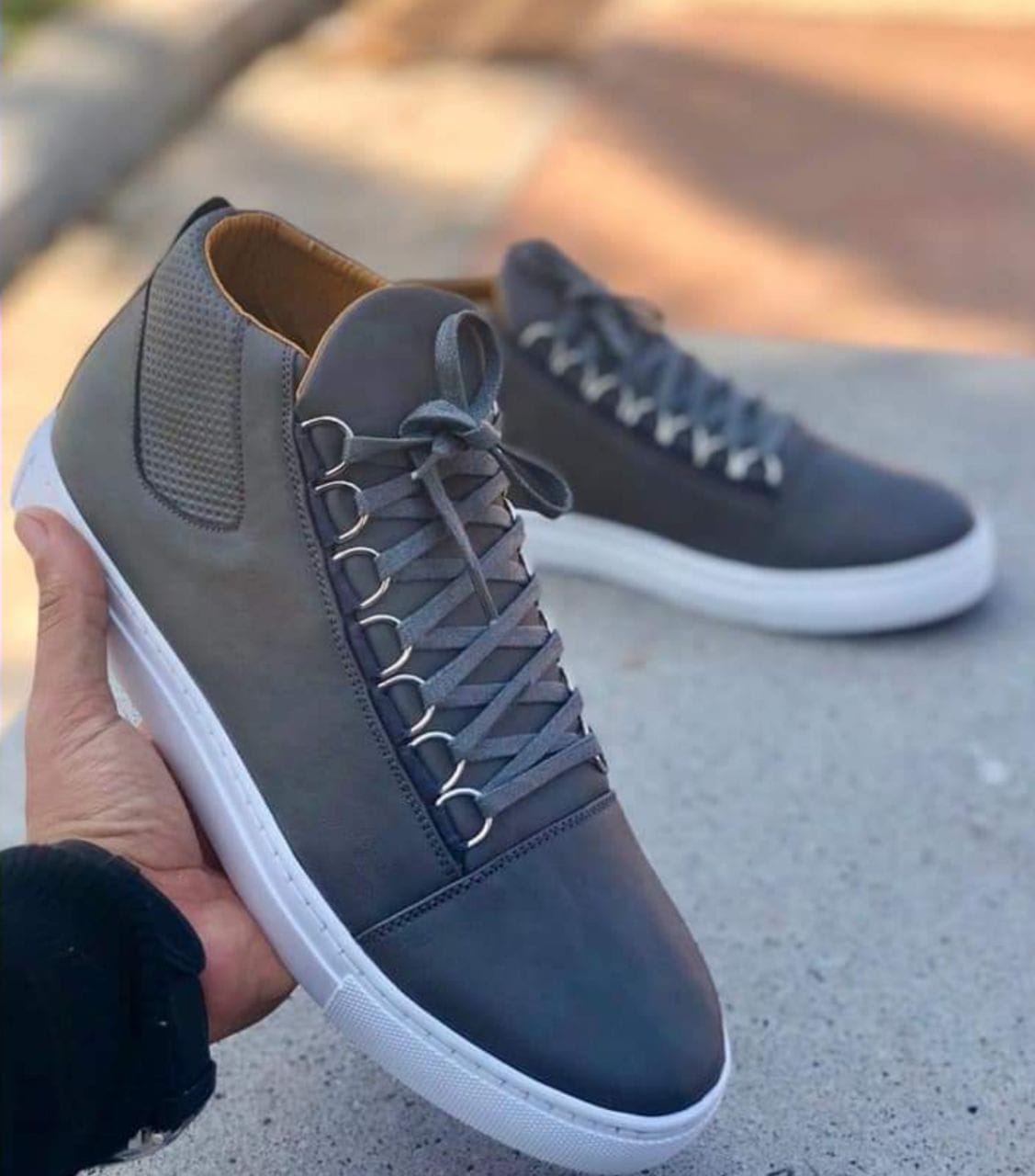 Chaussures Montantes Gris homme - Fashion hiver 2019