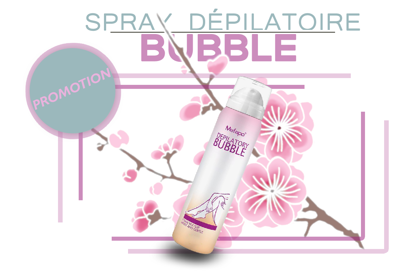 Crème dépilatoire naturelle pour les hommes et les femmes - Épilation permanente Bikini - Bubble Mefapo maroc beloccasion
