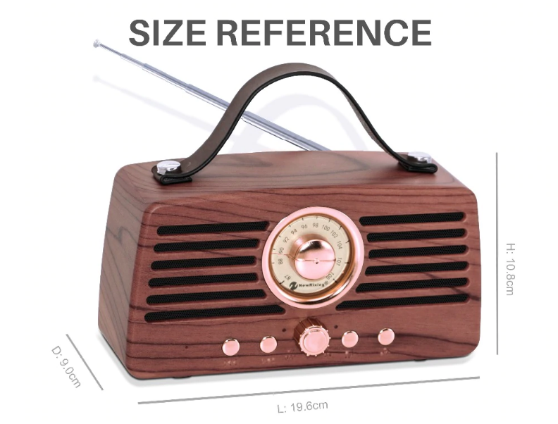 Haut Parleur Retro NR 4013 - NewRixing Bluetooth FM Radio beloccasion maroc