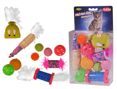 Jouet chat 10pcs Assortiment 14.5x19x4.5cm jouet pour chat au maroc - accessoires chat au maroc beloccasion maroc