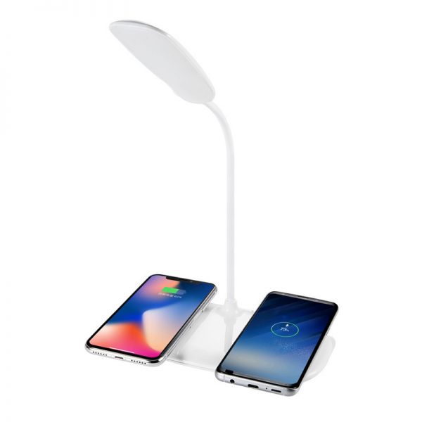 Lampe de table Design Led avec Charge sans fil pour deux téléphones lampe de chevet chargeur induction ikea lampe de table sans fil exterieur lampe de table sans fil pas cher lampe de table lampe de table sans fil vente en ligne beloccasion maroc