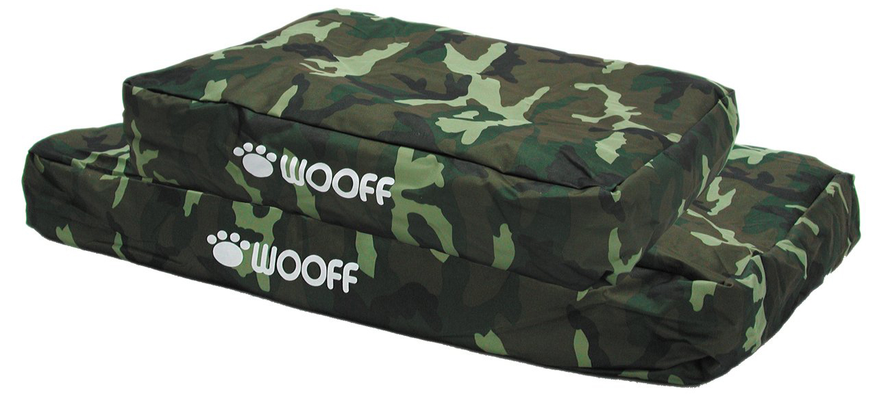 Matelas Wooff camouflage pour chien et chat 75x55x15cm beloccasion.com