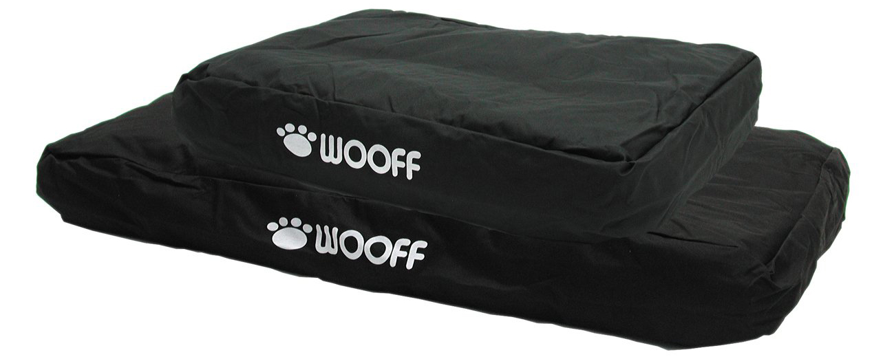 Matelas Wooff Déhoussable Noir pour chien et chat 75x100x15cm