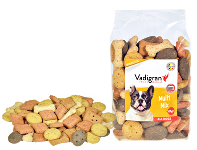 Snack chien biscuits Multi Mix 500g - Vadigran - animalerie maroc - beloccasion.com