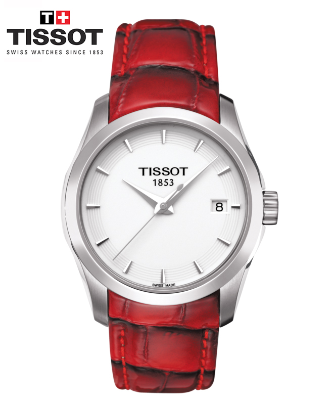 Montre TISSOT COUTURIER LADY - ROUGE