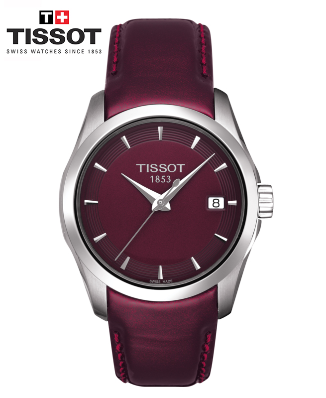 Montre TISSOT COUTURIER LADY - BORDEAUX