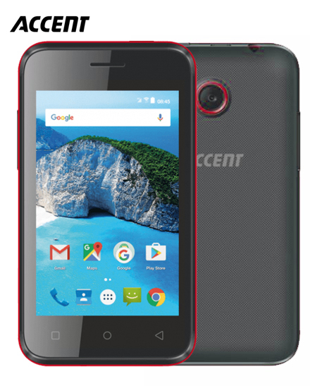 Portable Accent Cameleon C3 - 512 MB - 256 MB RAM - Android - Noir/Rouge