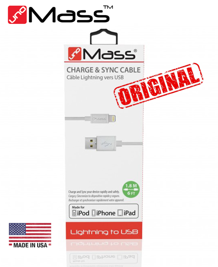 Cable Lightning vers USB iPad / iPod / iPhone - Accessoires UNO MASS