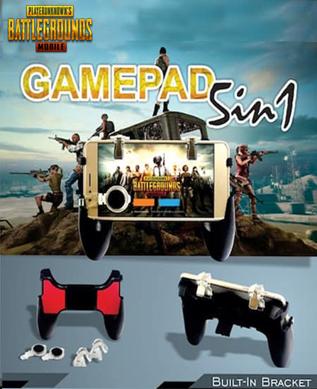 Manette 5 in 1 Gamepad Joystick Contrôleur de jeux mobiles L1 R1 - Pupg et Free Fire