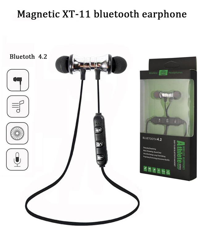 Ecouteurs Sport Xt11 Oreillette Bluetooth Sans Fil Magnétique