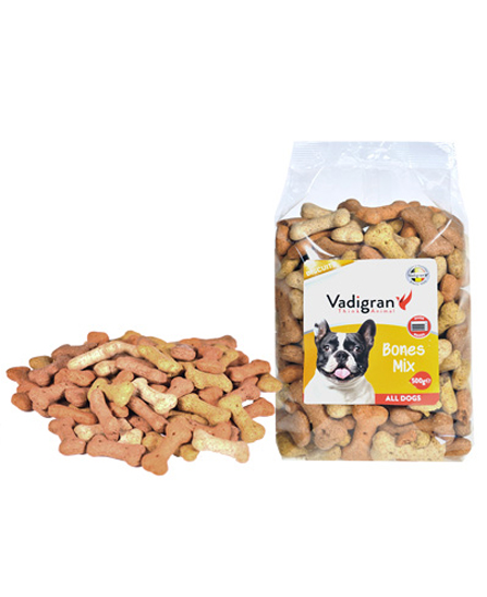 Snack chien biscuits Bones Mix 500g - Vadigran
