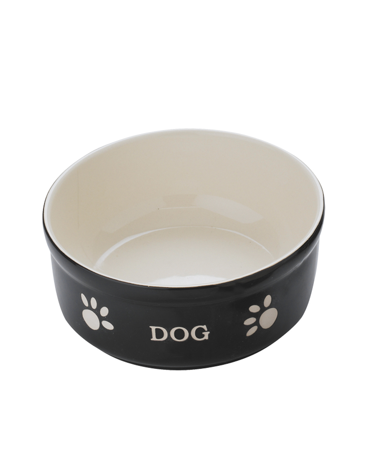 Mangeoire chien terre cuite noir 15,5cm - Vadigran