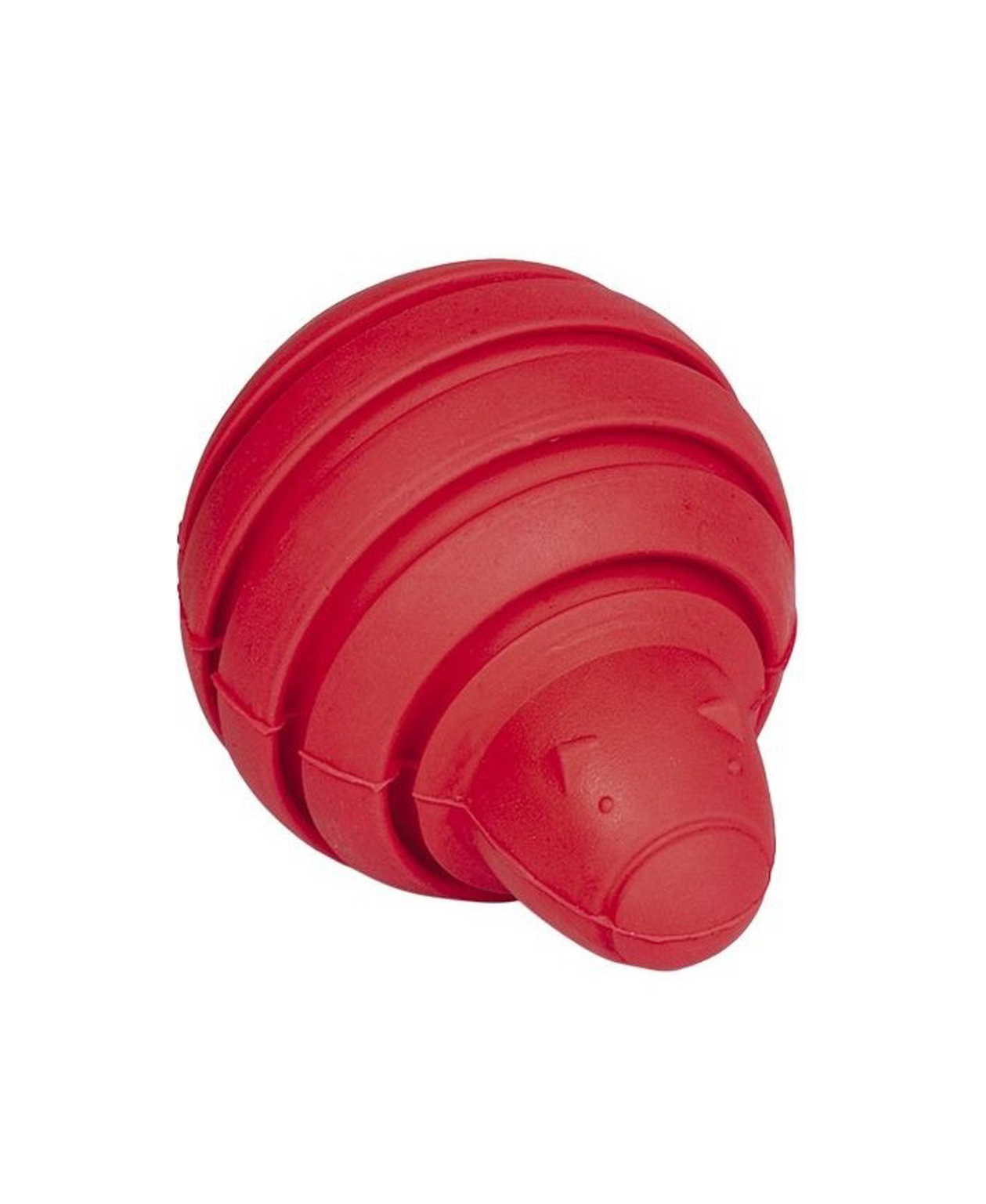 Jouet chien Rubber Line en caoutchouc rouge 10 cm - Nobby