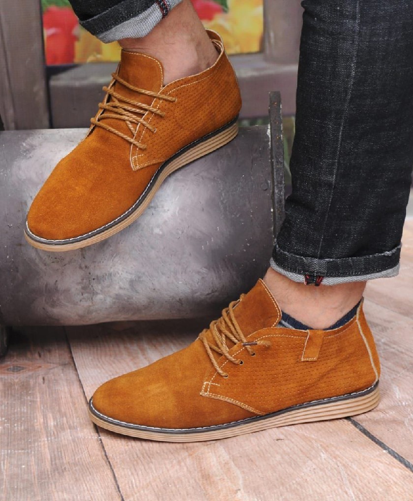 Bottes Désert Marron clair - Chaussures en danne très chique pour homme