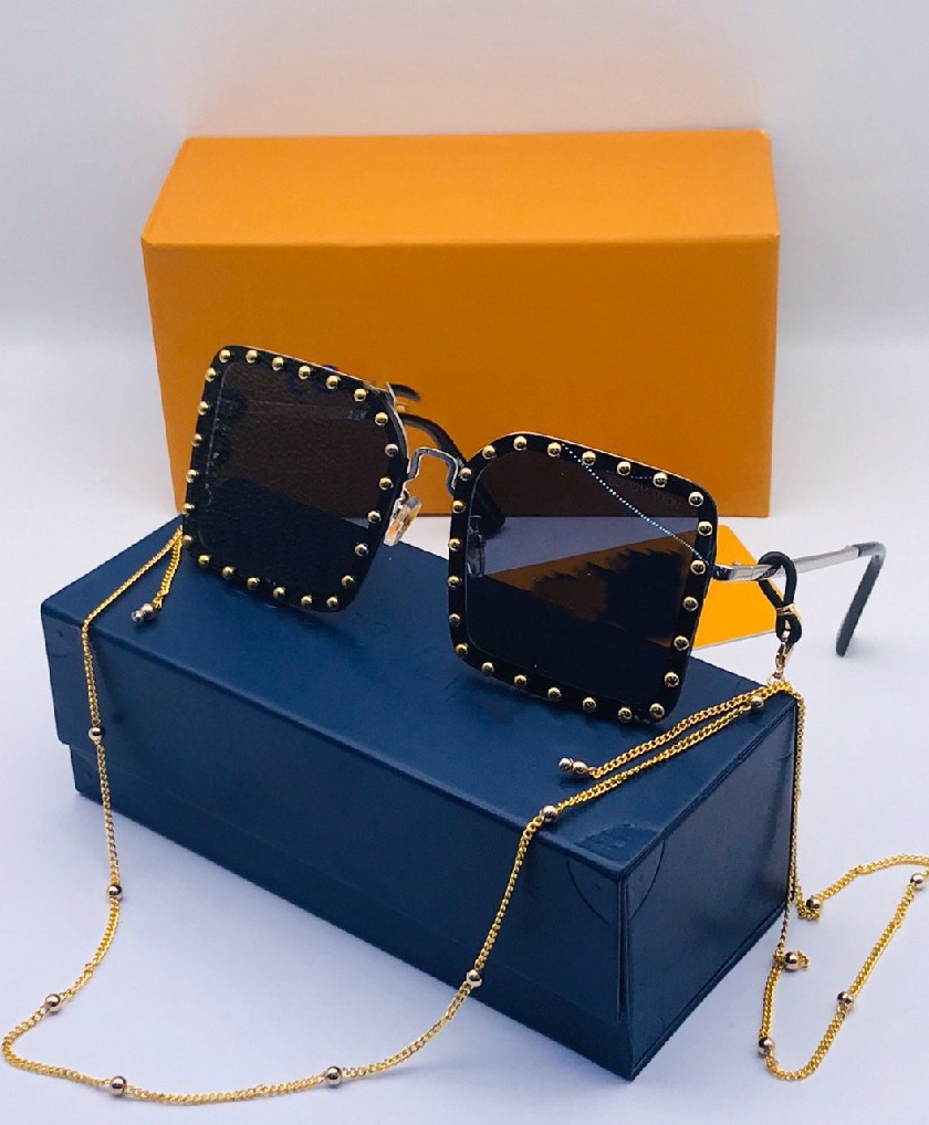 Lunettes solaires pour femme fashion LV Bleu avec boite