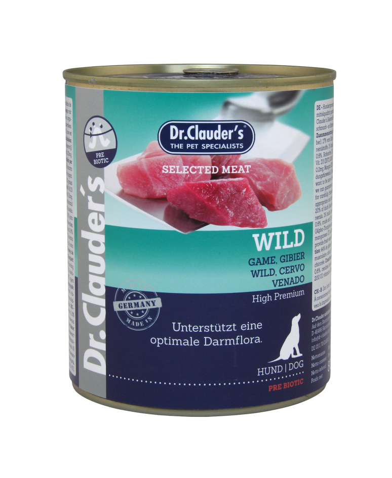 Selected Meat Gibier 800g Viande pure pour Chien - Dr Clauder's