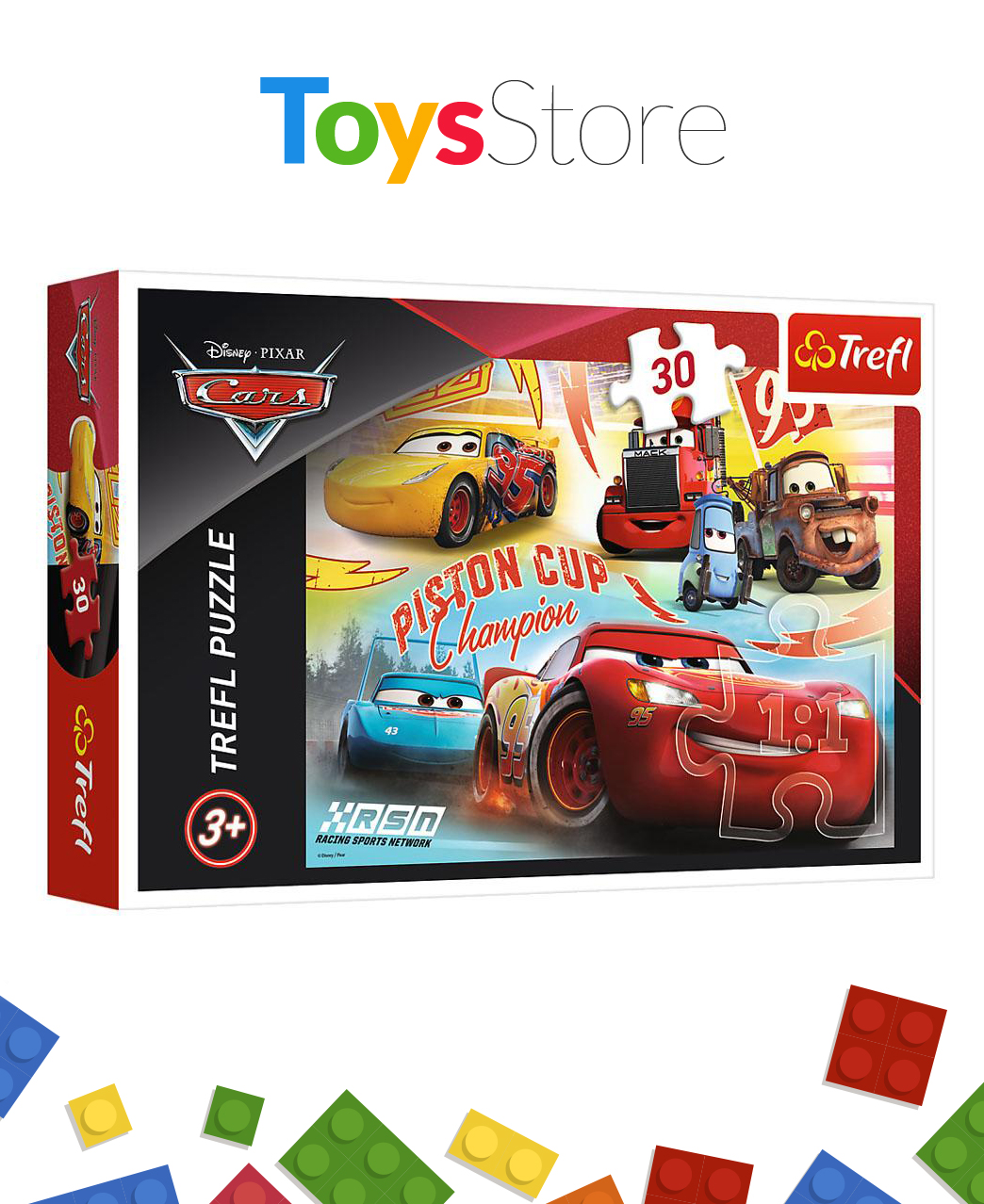 Puzzle 30 Pièces pour enfants +3 ans - Disney Cars 3