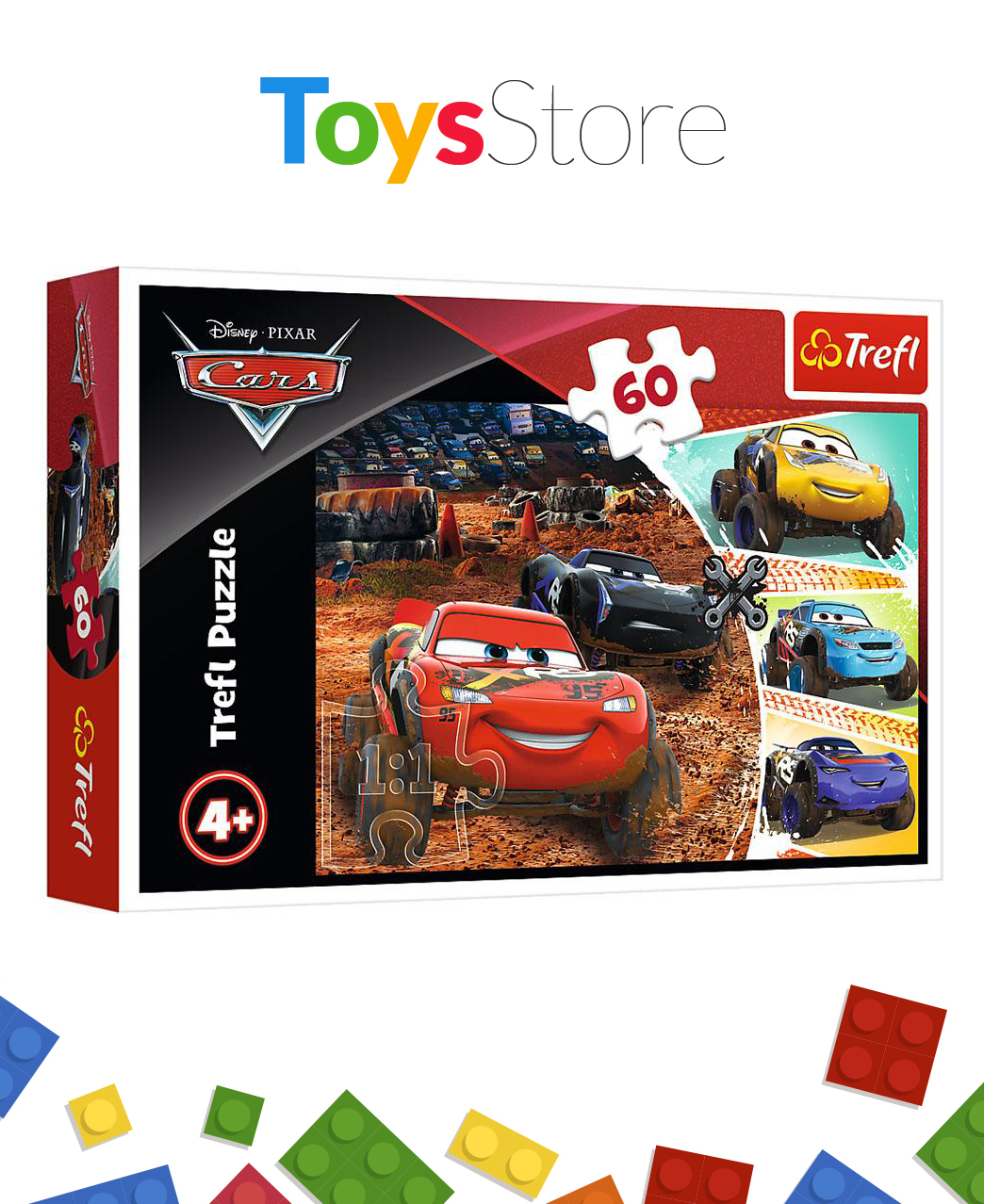 Puzzle 60 Pièces pour enfants +4 ans - Lightning Queen And Friends Disney  Cars 3