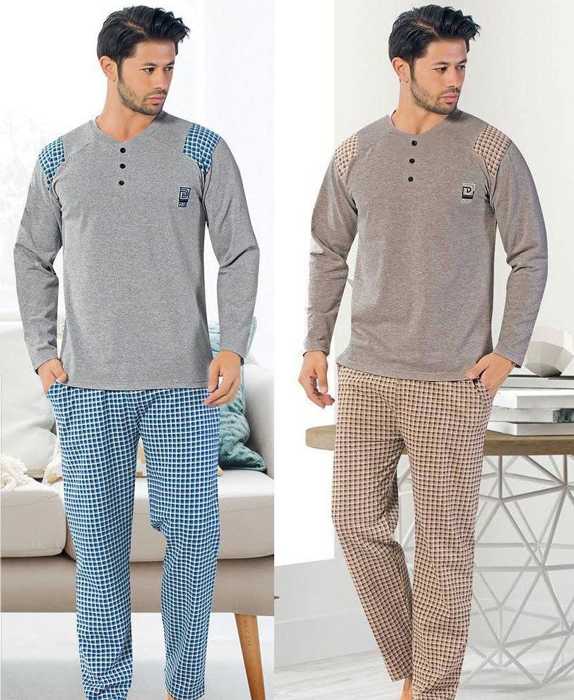 Pyjama d'hiver Carreau en coton pour homme - Devino Club