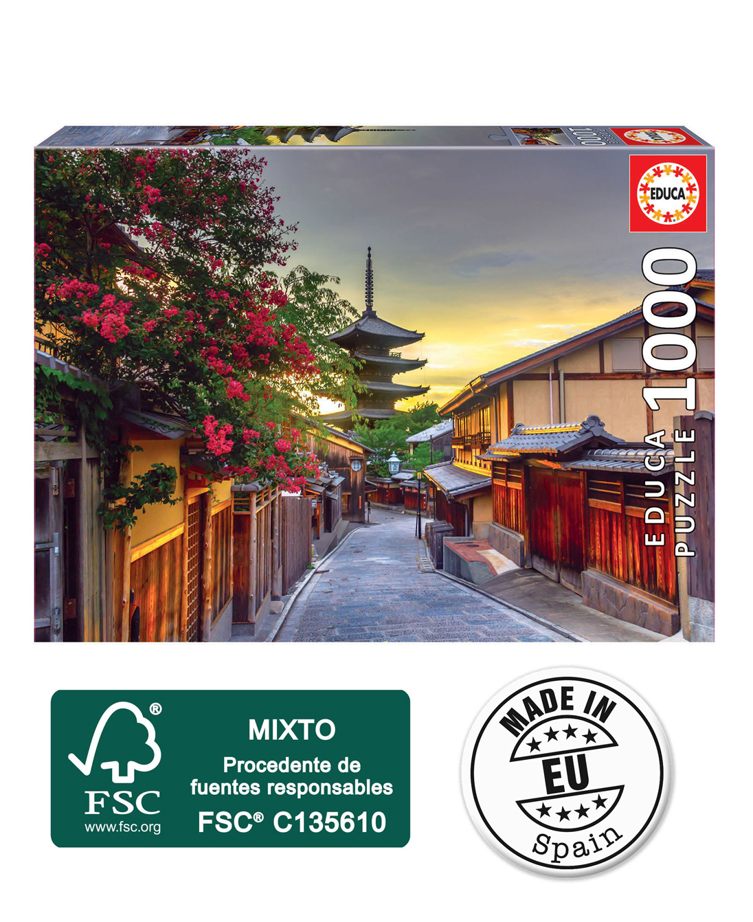 1000 Pièces EDU17969 Puzzle d'Yasaka Kyoto au Japon 