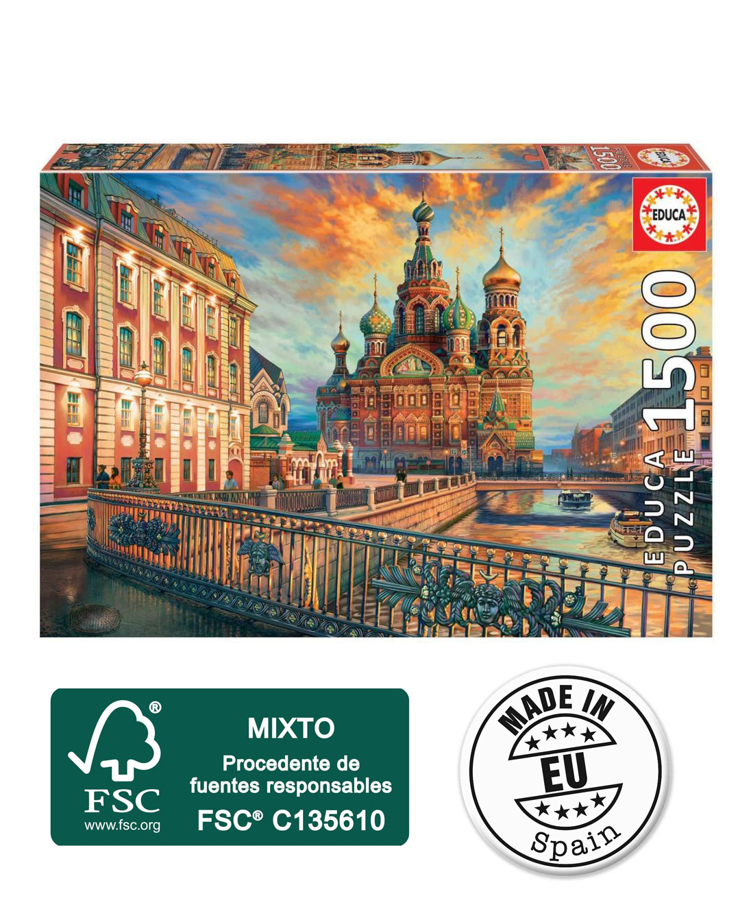 Puzzle avec 1500 pièces - Saint Petersburg (18501) - Educa