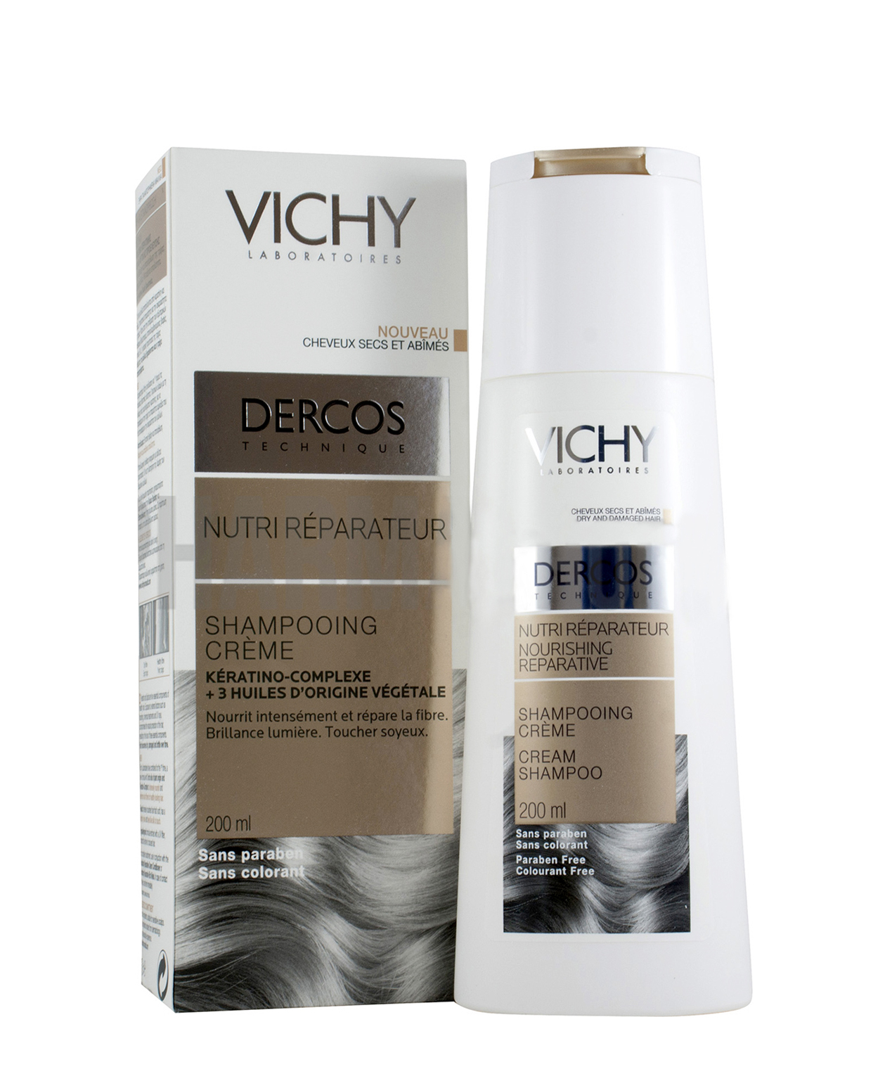 Vichy Dercos Nutri-réparateur Shampooing Crème 200 ml