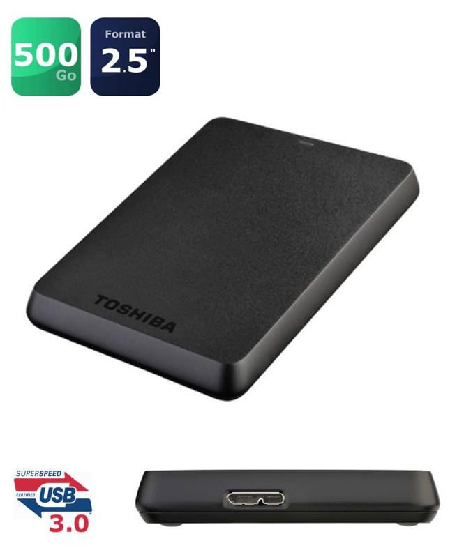 Toshiba Disque dur Externe Portable 2,5″ 500 GO USB 3.0