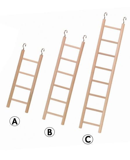 Jouet oiseau échelle en bois pour Perruche Taille S de Vadigran