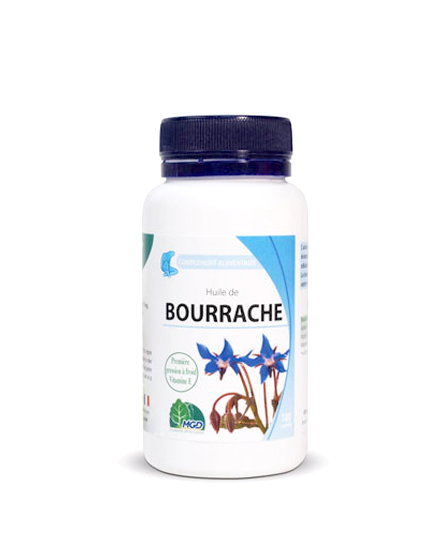 Mgd nature Bourrache Huile BIO - 100 Capsules