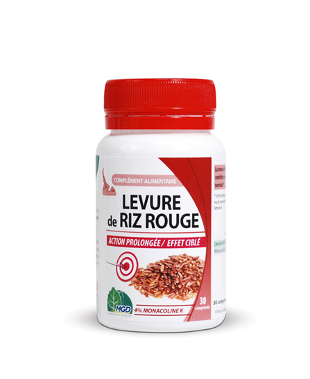 Mgd nature Levure de riz rouge - 120 gélules