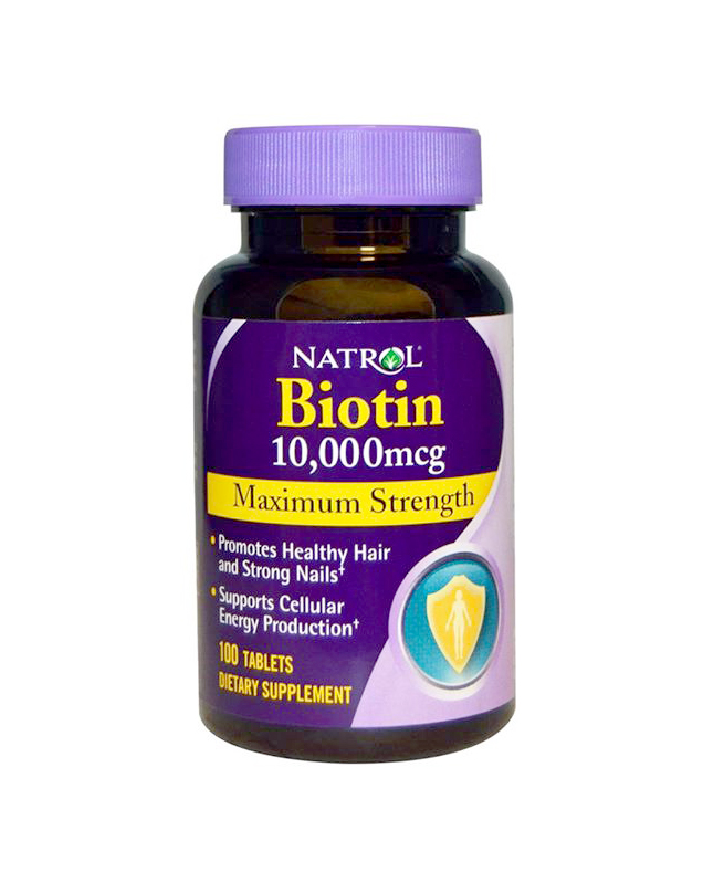 Natrol Biotine Maximum Force 10000 mcg (100 Comprimés)