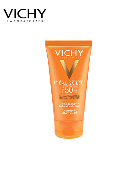 Vichy Capital Idéal Soleil Crème onctueuse perfectrice de peau blanche normale à séche 50 ml