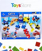 Jouets voitures transformables en Robot 6 en 1 - City Car Robot