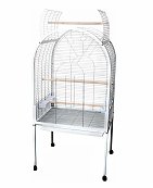 Cage polly blanc pour perroquet - Flamingo