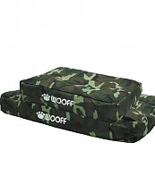 Matelas Wooff Déhoussable camouflage pour chien et chat 75x55x15cm