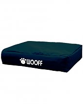 Matelas Wooff Déhoussable Noir pour chien et chat 75x55x15cm