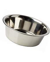 Gamelle Mangeoire Inox Plat 1,80 L 21 cm - pour chien 