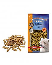 Snack chien biscuits Mini Bones Poulet 200g - Nobby