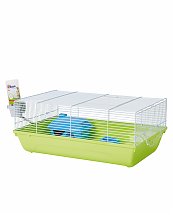 Cage souris budget stuart blanc et vert 46,5x29,5x19cm - Savic