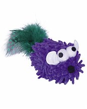 Jouet Souris Moppy Poupre avec plumes et herbe à chat - Nobby