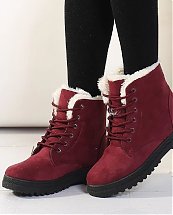 Bottes d'hiver Red Snow Fashion pour femme