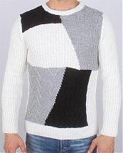 Pull en laine Tricot Fort Mosaique B.G.N Turk - Ce & Ce Fashion