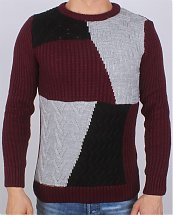 Pull en laine Tricot Fort Mosaique R.G.N Turk - Ce & Ce Fashion