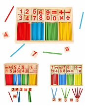 Jeu Educatif Bâton de Calcul Mathématique en Bois - Montessori