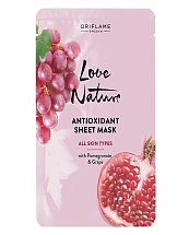 Masque en Tissu Anti Oxydant pour Tout Type de Peau Love 24ml - Oriflame