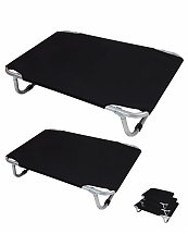 Lit en aluminium pour chien et chat - Noir - Vadigran 