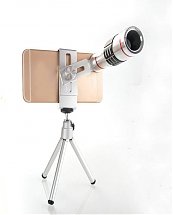 Zoom x12 télescope caméra téléobjectif lentille Portable ajustement tous les téléphones mobiles