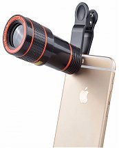 télescope optique Zoom x8, objectif de caméra de téléphone portable avec Clip pour les smartphones