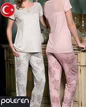 Pyjama Turque Coton Cute Flower 2 pièces femme