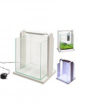 Aquarium Complet Led Design blanc de Vadigran